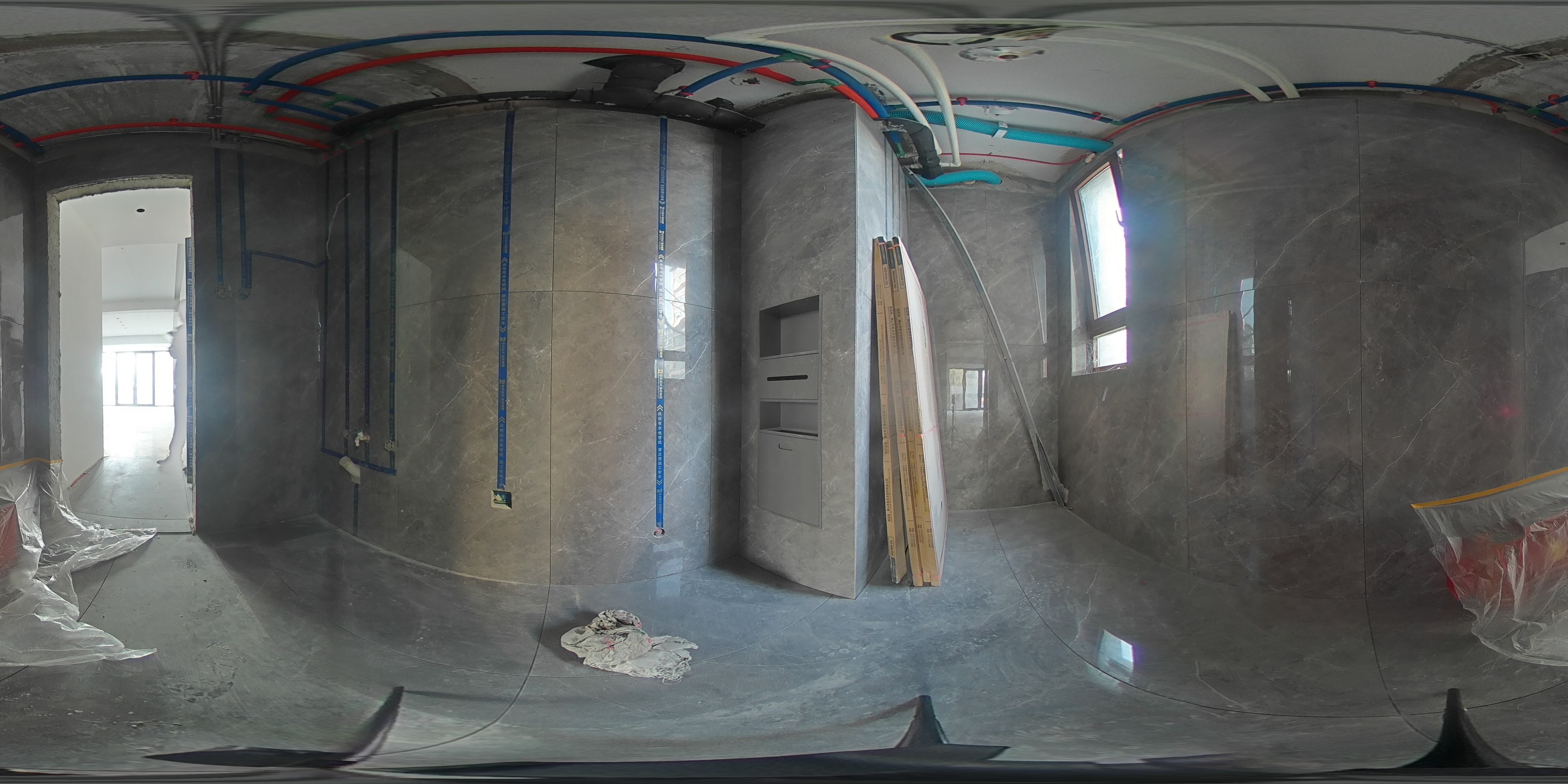 越秀鉑悅府 103m2 奶油風(fēng) 在施工地