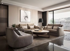 卓越天元 240m2 新中式效果圖